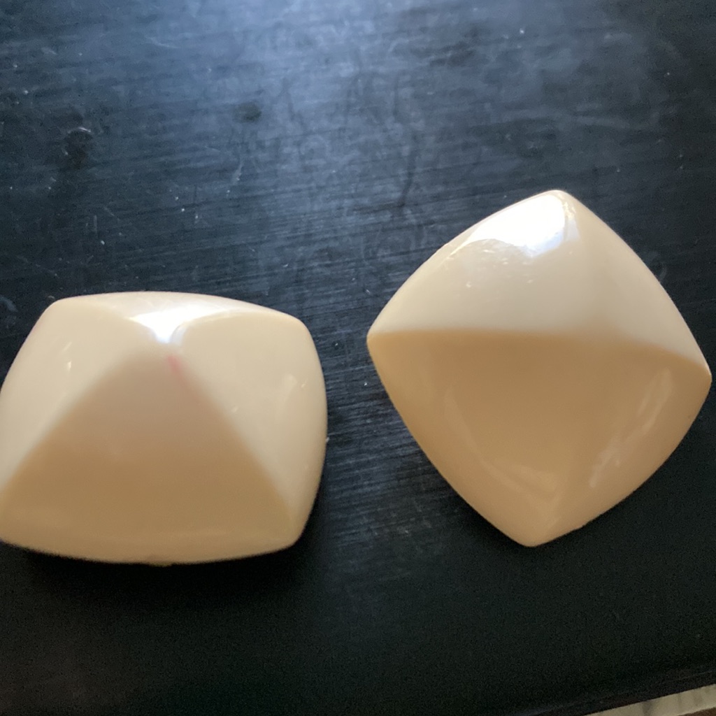 Vintage Bakelite Blush Earrings